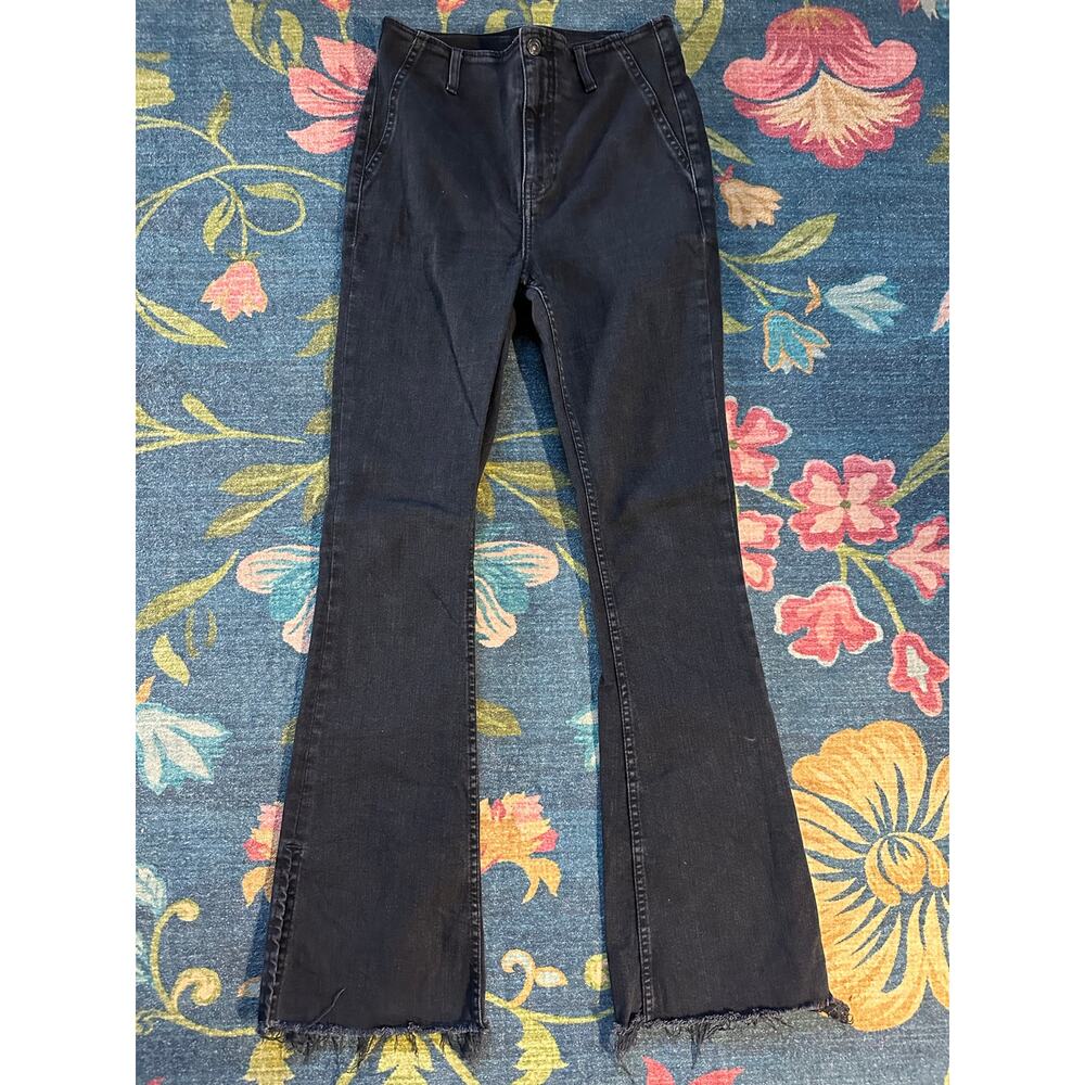 Free People We The Free Level Up Slit Slim Flare Jeans Size 30 - Picture 2 of 6
